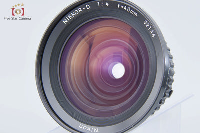 [Used] Nikon Nikkor-D 40mm f/4 for Zenza Bronica S2