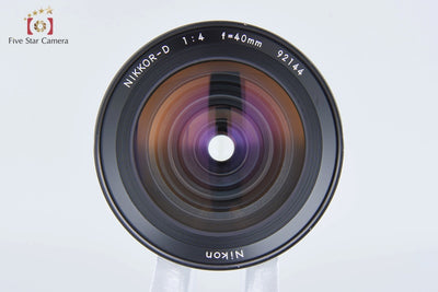 [Used] Nikon Nikkor-D 40mm f/4 for Zenza Bronica S2