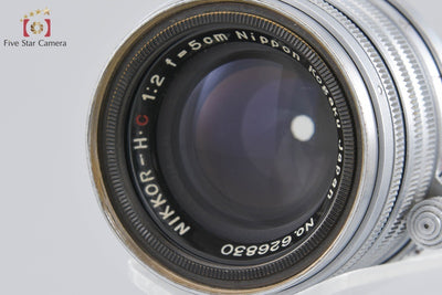 [Used] Nikon NIKKOR-H.C 50mm f/2 L39 Leica Screw Mount