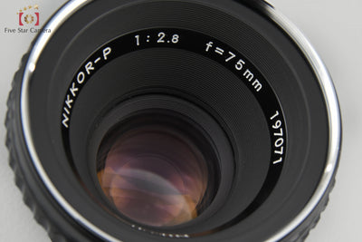 [Used] Nikon Nikkor-P 75mm f/2.8 for Zenza Bronica EC S2 S2A