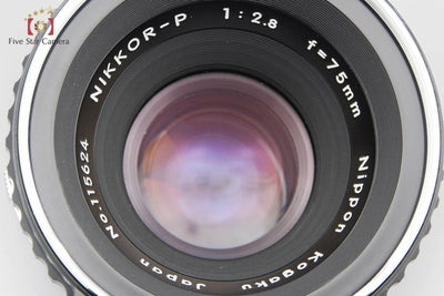 [Used] Nikon Nikkor-P 75mm f/2.8 for Zenza Bronica EC S2 S2A