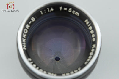[Used] Nikon NIKKOR-S 50mm f/1.4 Black S-mount