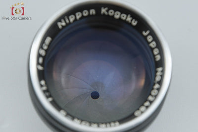[Used] Nikon NIKKOR-S 50mm f/1.4 Black S-Mount