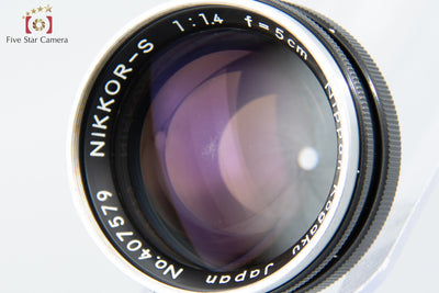 [Used] Nikon Nikkor-S 50mm f/1.4 S Mount