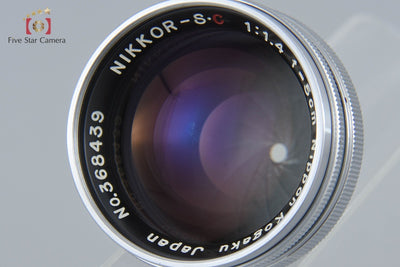 [Used] Nikon NIKKOR-S.C 50mm f/1.4 Nikon S mount