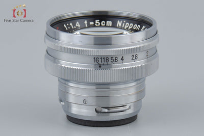 [Used] Nikon NIKKOR-S.C 50mm f/1.4 Nikon S mount