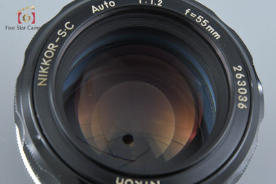 [Used] Nikon NIKKOR-S.C Auto 55mm f/1.2