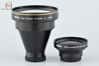 【中古】Nikon ニコン Wide Converter WC-E67 0.67x + Tele Converter TC-E3ED 3x