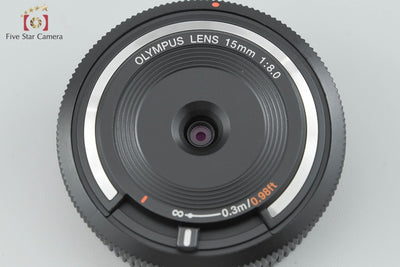 [Used] OLYMPUS 15mm f/8 Body Cap Lens BCL-1580 Black