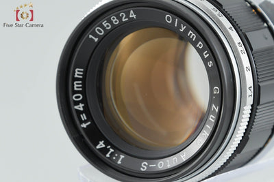 [Used] OLYMPUS G.ZUIKO AUTO-S 40mm f/1.4 PEN F-Mount, overhauled in October 2025