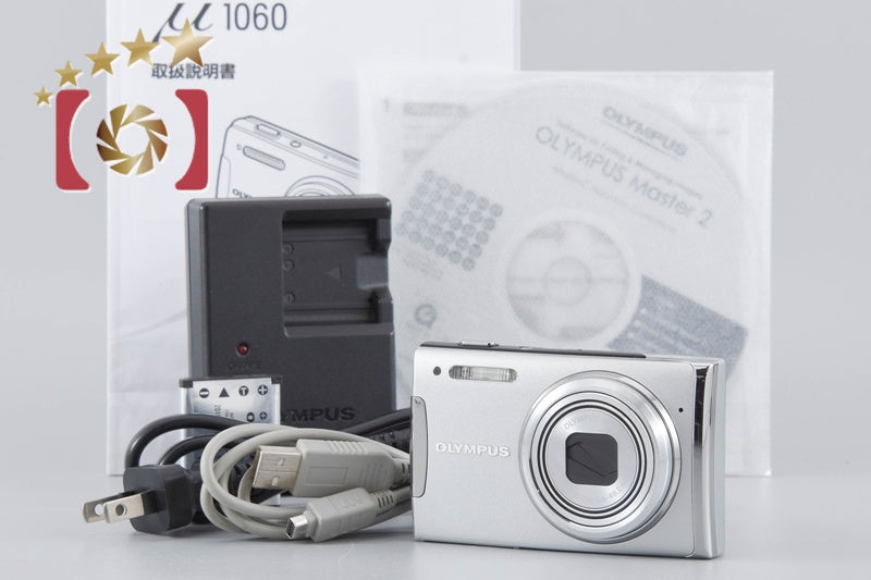 中古】OLYMPUS オリンパス μ 1060 シルバー コンパクトデジタルカメラ