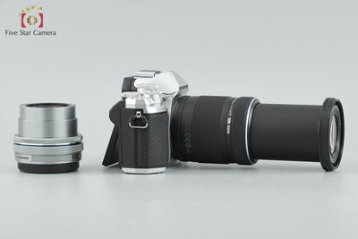 [Used] OLYMPUS OM-D E-M10 Mark III EZ Double Zoom Kit Silver, Very Low Shutter Count
