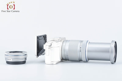 [Used] OLYMPUS Olympus PEN E-PL10 EZ Double Zoom Kit White, Low Shutter Count