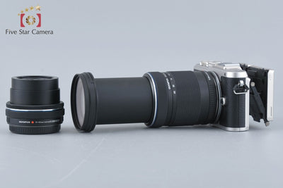 Used: OLYMPUS Olympus PEN E-PL8 EZ Double Zoom Kit Silver, Low Shutter Count