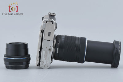 Used: OLYMPUS Olympus PEN E-PL8 EZ Double Zoom Kit Silver, Low Shutter Count