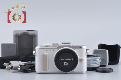 [Used] OLYMPUS Olympus PEN E-PL8 14-42mm EZ Lens Kit White Shutter count very low