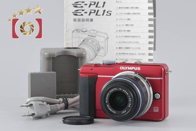 [Used] Olympus PEN Lite E-PL1s Lens Kit Red