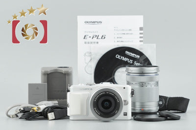 [Used] OLYMPUS Olympus PEN Lite E-PL6 EZ Double Zoom Lens Kit White
