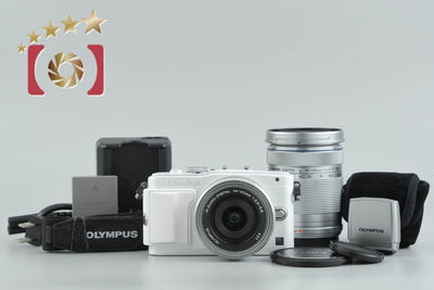 [Used] OLYMPUS PEN Lite E-PL6 EZ Double Zoom Lens Kit White - Low Shutter Count