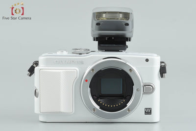 [Used] OLYMPUS PEN Lite E-PL6 EZ Double Zoom Lens Kit White - Low Shutter Count