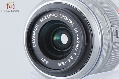 [Used] OLYMPUS PEN Lite E-PL7 Silver + M.ZUIKO 14-42mm f/3.5-5.6 II R + ED 40-150mm f/4-5.6 R - Low Shutter Count