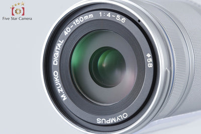 [Used] OLYMPUS PEN Lite E-PL7 Silver + M.ZUIKO 14-42mm f/3.5-5.6 II R + ED 40-150mm f/4-5.6 R - Low Shutter Count