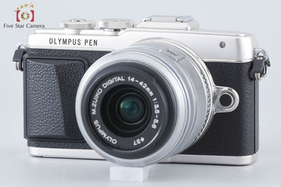 [Used] OLYMPUS PEN Lite E-PL7 Silver + M.ZUIKO 14-42mm f/3.5-5.6 II R + ED 40-150mm f/4-5.6 R - Low Shutter Count