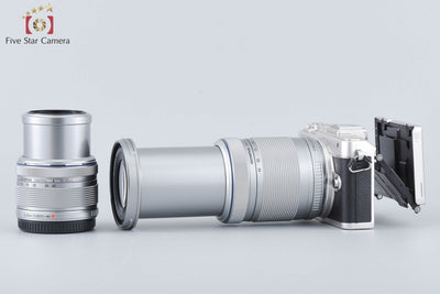 [Used] OLYMPUS PEN Lite E-PL7 Silver + M.ZUIKO 14-42mm f/3.5-5.6 II R + ED 40-150mm f/4-5.6 R - Low Shutter Count