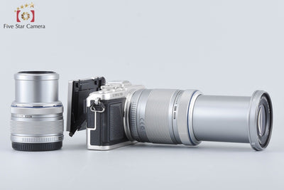 [Used] OLYMPUS PEN Lite E-PL7 Silver + M.ZUIKO 14-42mm f/3.5-5.6 II R + ED 40-150mm f/4-5.6 R - Low Shutter Count