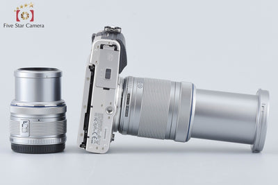 [Used] OLYMPUS PEN Lite E-PL7 Silver + M.ZUIKO 14-42mm f/3.5-5.6 II R + ED 40-150mm f/4-5.6 R - Low Shutter Count