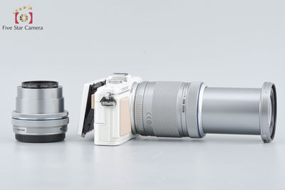 [Used] OLYMPUS PEN Lite E-PL7 EZ Double Zoom Kit White, low shutter count, with original box