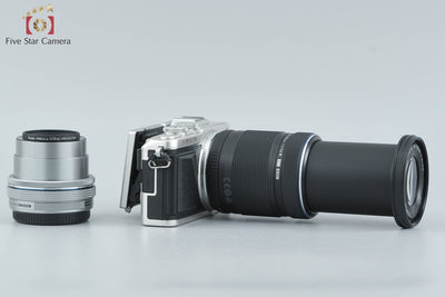 [Used] OLYMPUS Olympus PEN Lite E-PL7 EZ Double Zoom Kit Silver, Low Shutter Count, With Original Box