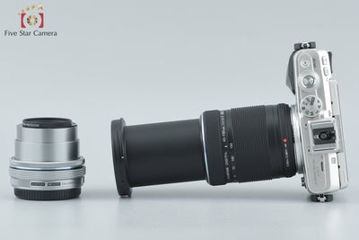 [Used] OLYMPUS Olympus PEN Lite E-PL7 EZ Double Zoom Kit Silver, Low Shutter Count, With Original Box