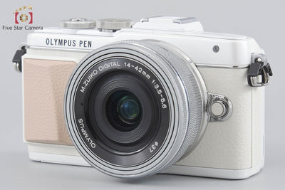 [Used] OLYMPUS Olympus PEN Lite E-PL7 EZ Double Zoom Kit White, Low Shutter Count, With Original Box