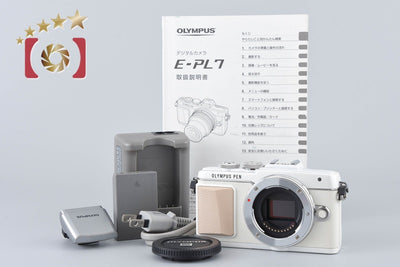 [Used] OLYMPUS Olympus PEN Lite E-PL7 White Mirrorless Interchangeable Lens Camera, Low Shutter Count