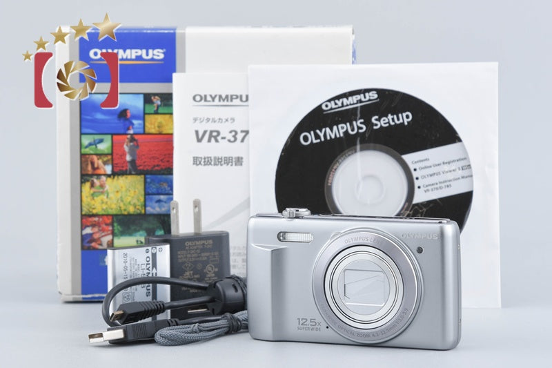 [Used] OLYMPUS Olympus STYLUS VR-370 Silver Compact Digital Camera with Original Box