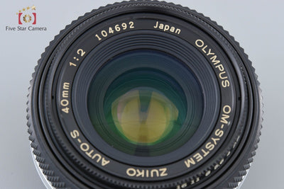 [Used] OLYMPUS Zuiko Auto-S 40mm f/2