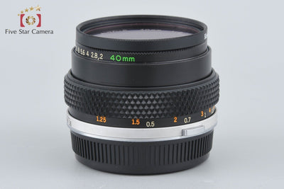 【中古】OLYMPUS オリンパス ZUIKO AUTO-S 40mm f/2 2025.11月 オーバーホール済み