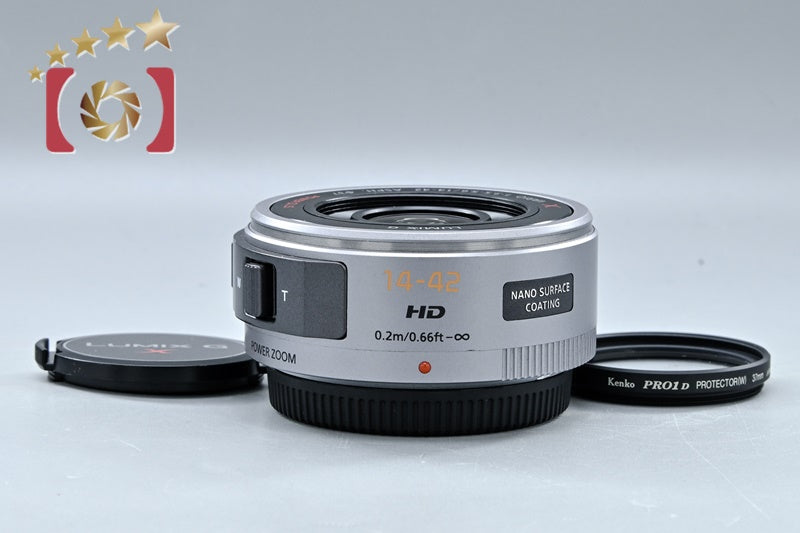 [Used] Panasonic LUMIX G X VARIO PZ 14-42mm f/3.5-5.6 ASPH. POWER O.I.S. Silver H-PS14042