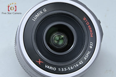 [Used] Panasonic LUMIX G X VARIO PZ 14-42mm f/3.5-5.6 ASPH. POWER O.I.S. Silver H-PS14042