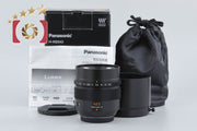 【Unused, opened box】Panasonic LUMIX LEICA DG NOCTICRON 42.5mm f/1.2 ASPH. O.I.S H-NS043