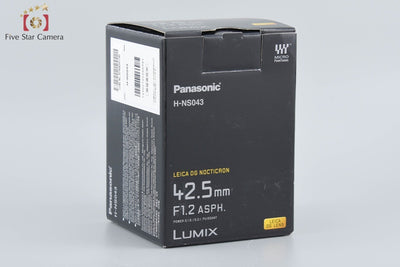 【Unused, opened box】Panasonic LUMIX LEICA DG NOCTICRON 42.5mm f/1.2 ASPH. O.I.S H-NS043