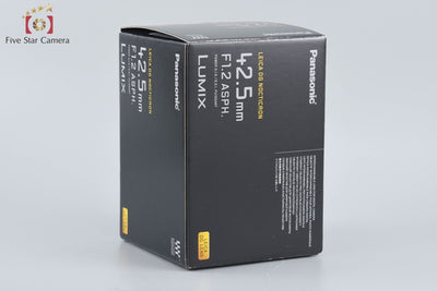 【Unused, opened box】Panasonic LUMIX LEICA DG NOCTICRON 42.5mm f/1.2 ASPH. O.I.S H-NS043