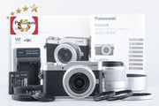 [Used] Panasonic LUMIX G DC-GF9W Silver Double Lens Kit - Low Shutter Count, Original Box Included