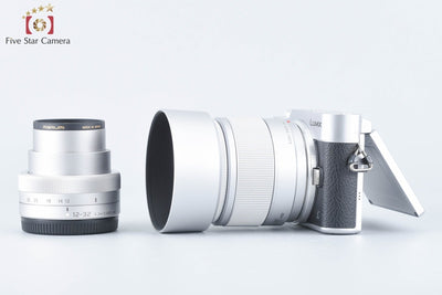 [Used] Panasonic LUMIX G DC-GF9W Silver Double Lens Kit - Low Shutter Count, Original Box Included