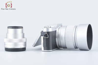 [Used] Panasonic LUMIX G DC-GF9W Silver Double Lens Kit - Low Shutter Count, Original Box Included