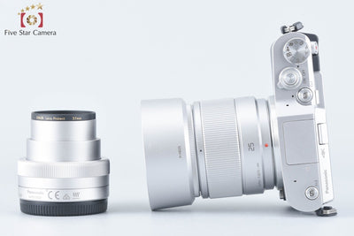 [Used] Panasonic LUMIX G DC-GF9W Silver Double Lens Kit - Low Shutter Count, Original Box Included