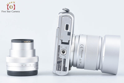 [Used] Panasonic LUMIX G DC-GF9W Silver Double Lens Kit - Low Shutter Count, Original Box Included