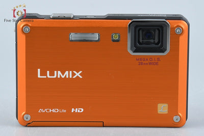 【中古】Panasonic パナソニック LUMIX DMC-FT1 サンライズオレンジ コンパクトデジタルカメラ 元箱付き