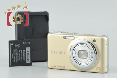[Used] Panasonic LUMIX DMC-FX77 Leopard Gold Compact Digital Camera